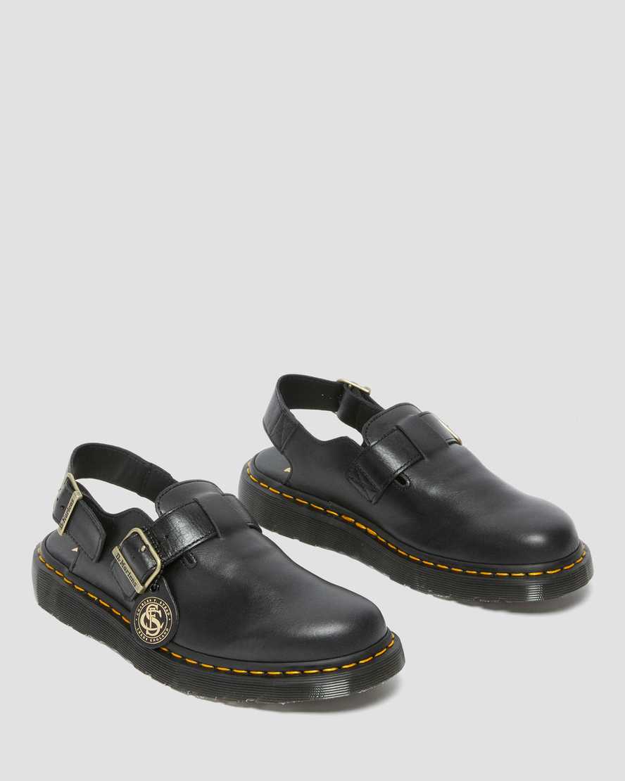 Dr Martens Jorge Made in England Leather Women Slingbacks Black | 47BTUWMQV