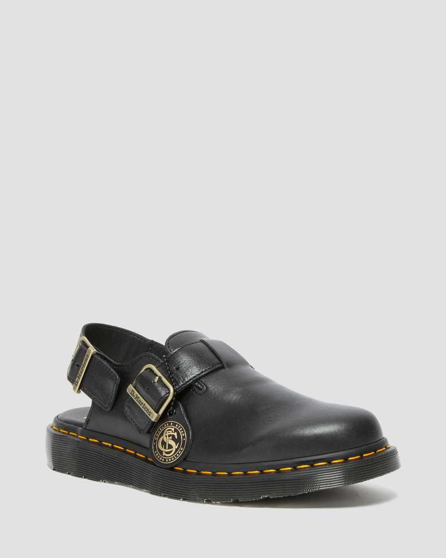 Dr Martens Jorge Made in England Leather Women Slingbacks Black | 47BTUWMQV