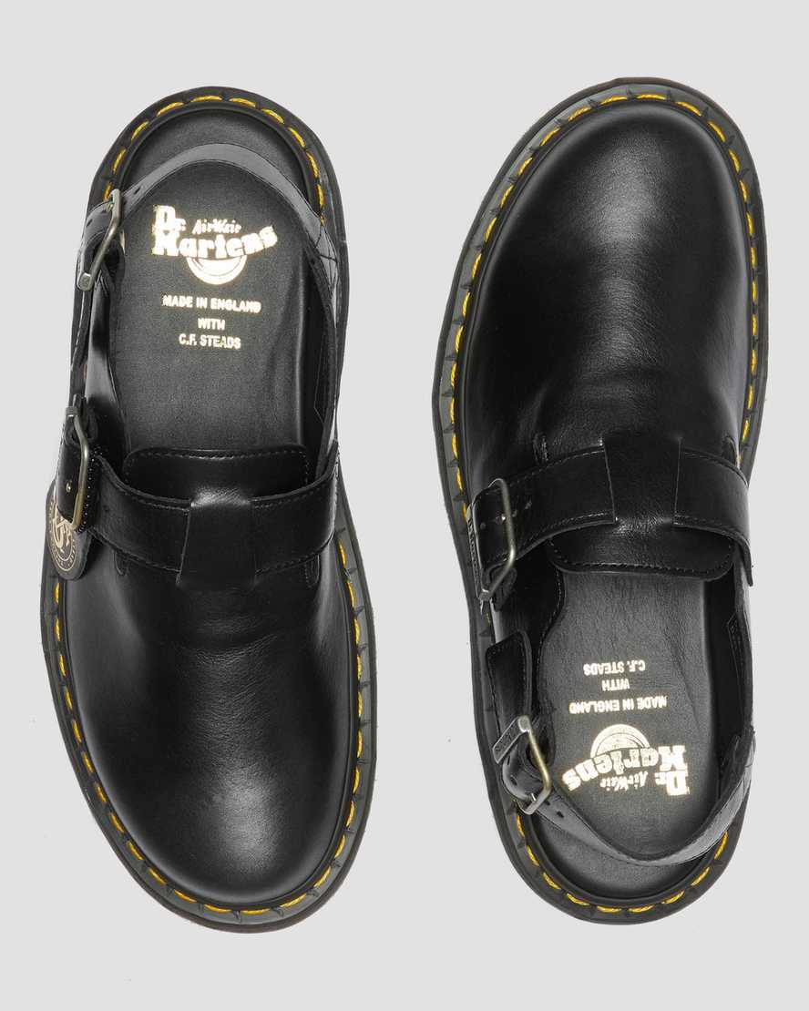 Dr Martens Jorge Made in England Leather Women Slingbacks Black | 47BTUWMQV