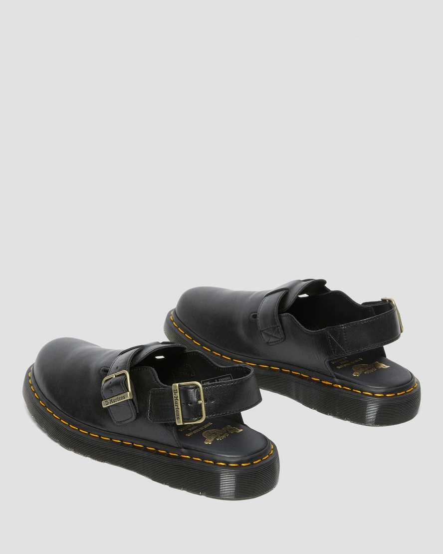 Dr Martens Jorge Made in England Leather Women Slingbacks Black | 47BTUWMQV