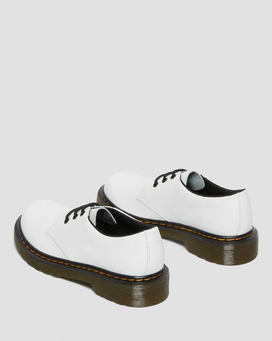 Dr Martens Junior 1461 Leather Kids' Lace Up Shoes White | 62IRODJUX