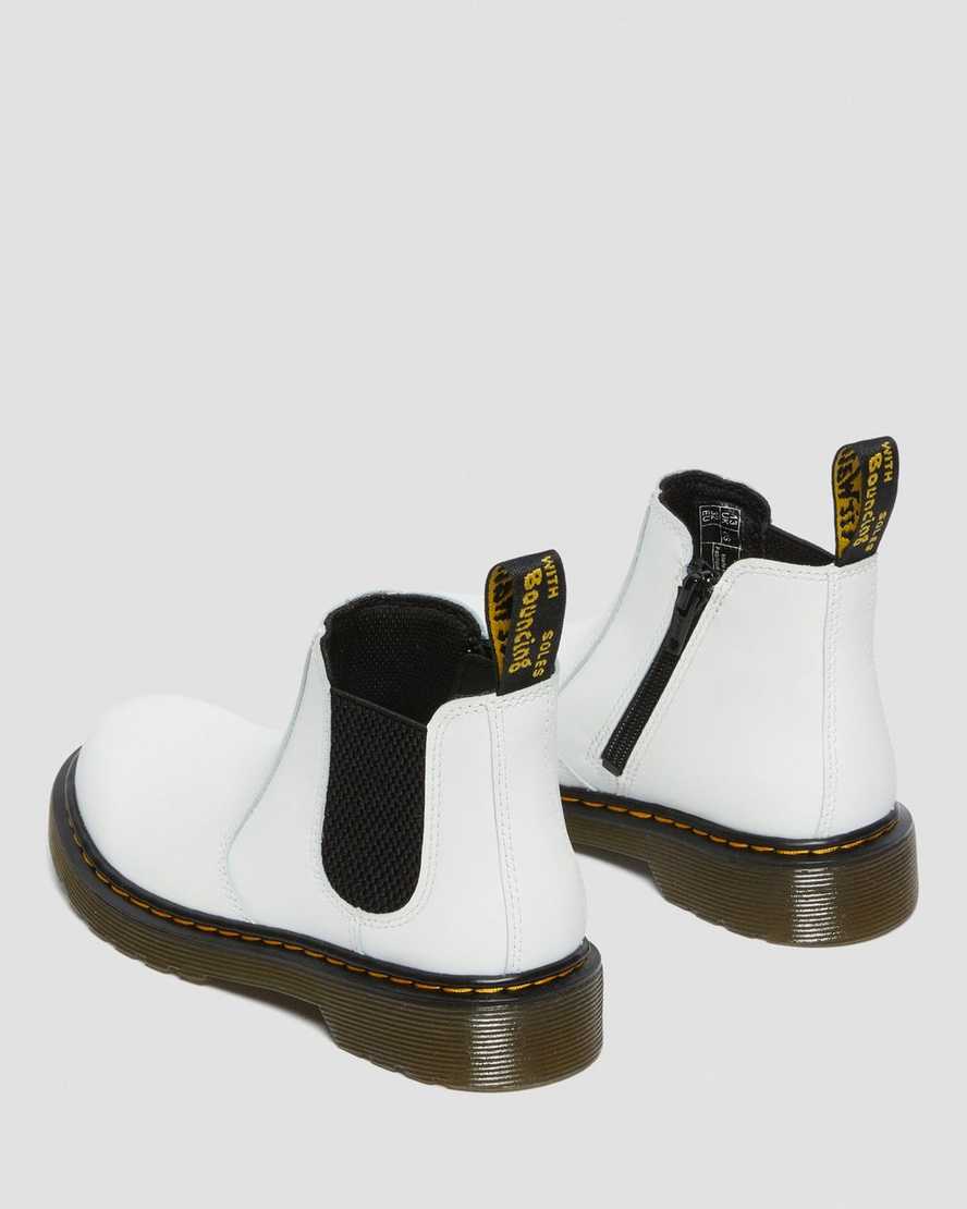 Dr Martens Junior 2976 Leather Kids' Chelsea Boots White | 52ZYXOJFC