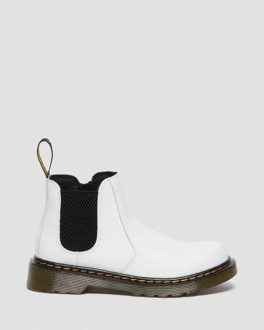 Dr Martens Junior 2976 Leather Kids' Chelsea Boots White | 52ZYXOJFC