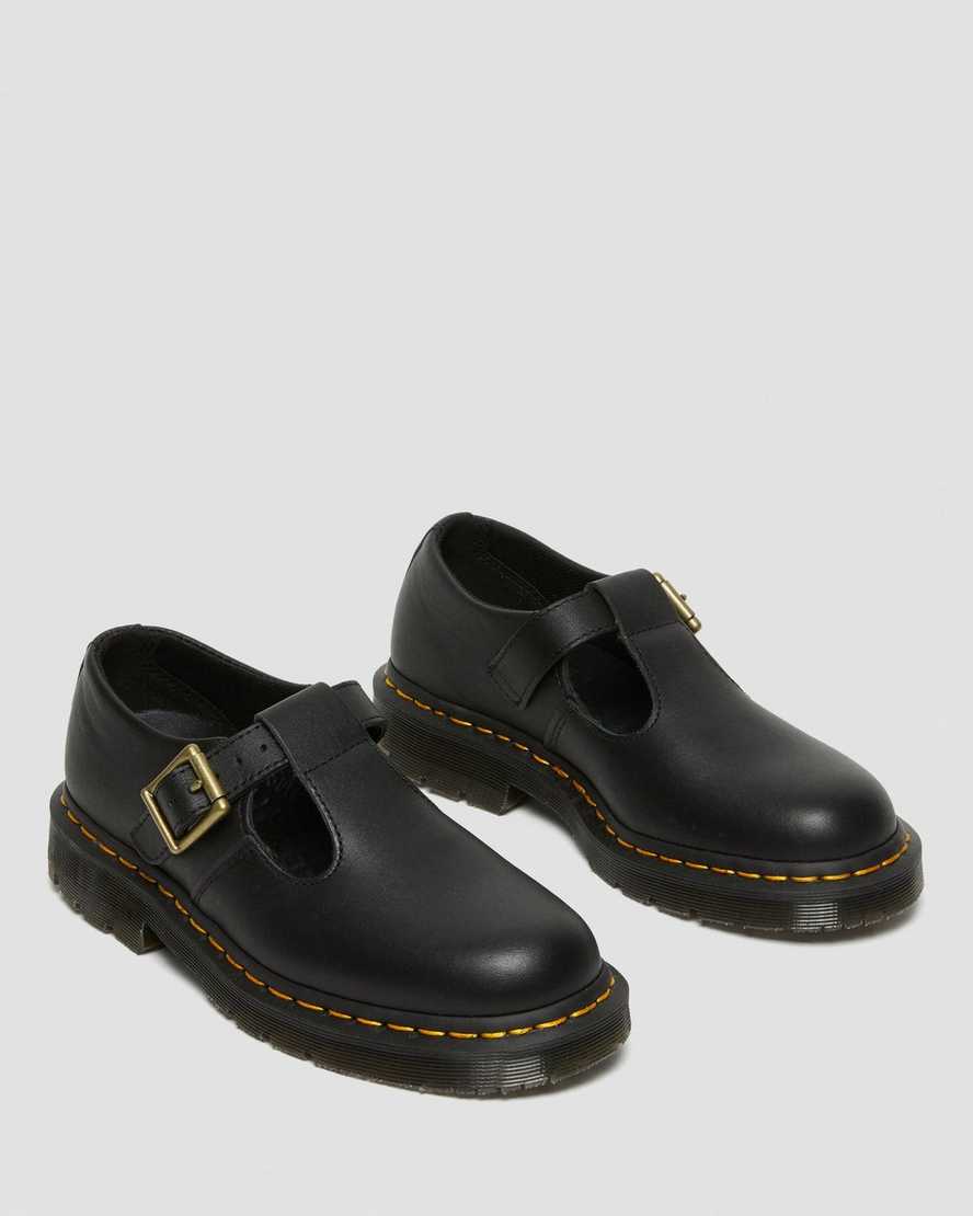 Dr Martens Polley Slip Resistant Women Mary Jane Shoes Black | 58AZOWRNK