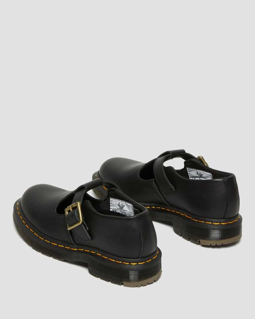 Dr Martens Polley Slip Resistant Women Mary Jane Shoes Black | 58AZOWRNK