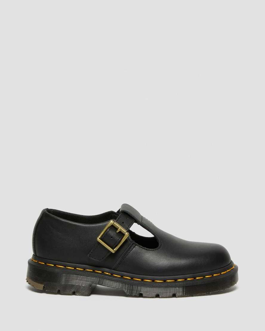 Dr Martens Polley Slip Resistant Women Mary Jane Shoes Black | 58AZOWRNK