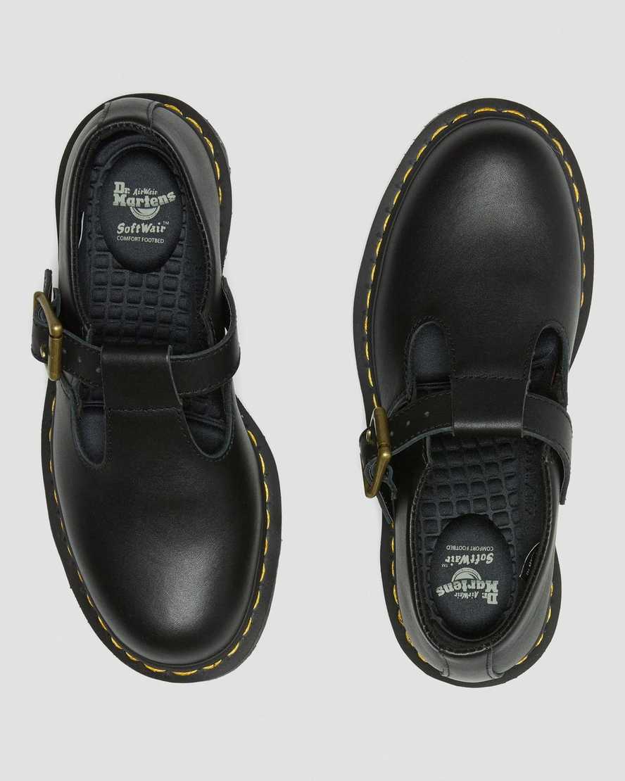 Dr Martens Polley Slip Resistant Women Mary Jane Shoes Black | 58AZOWRNK