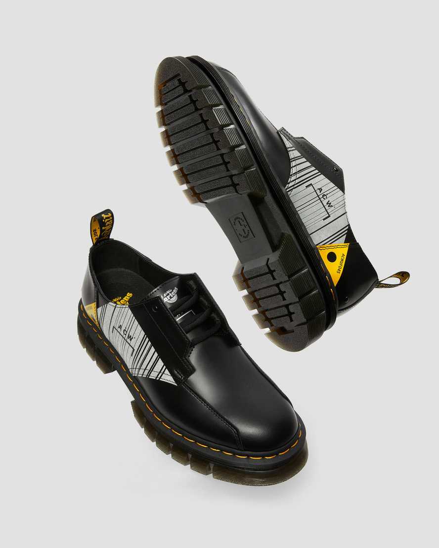 Dr Martens Rikard A-Cold-Wall Leather Men Oxfords Shoes Black | 09ZCEAMQI