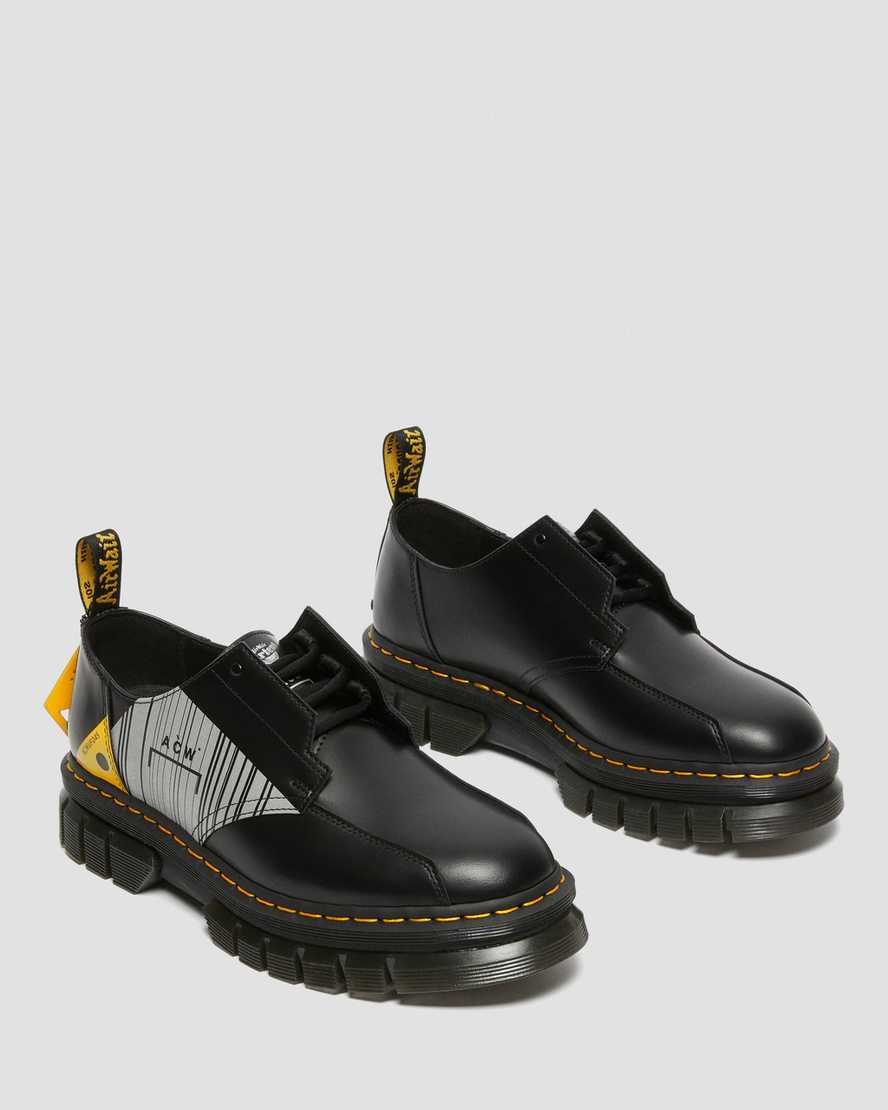 Dr Martens Rikard A-Cold-Wall Leather Men Oxfords Shoes Black | 09ZCEAMQI