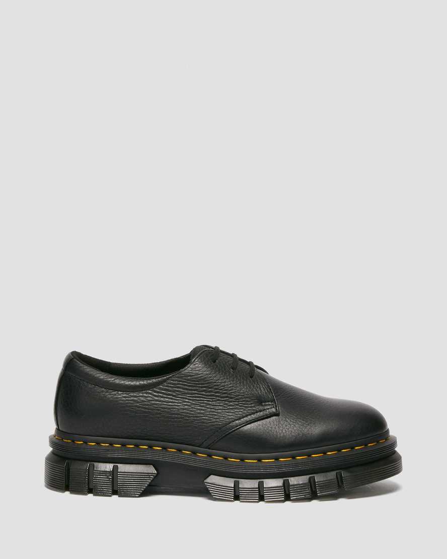 Dr Martens Rikard Lunar Leather Women Platform Shoes Black | 76USZGETI