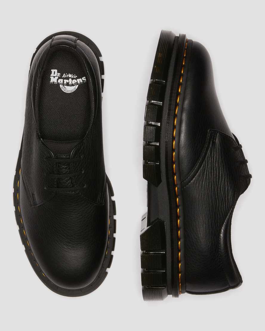 Dr Martens Rikard Lunar Leather Women Platform Shoes Black | 76USZGETI