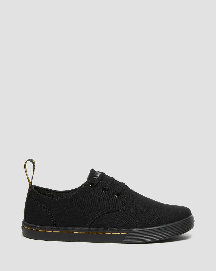 Dr Martens Santanita Canvas Women Casual Shoes Black | 30ETHQJBK