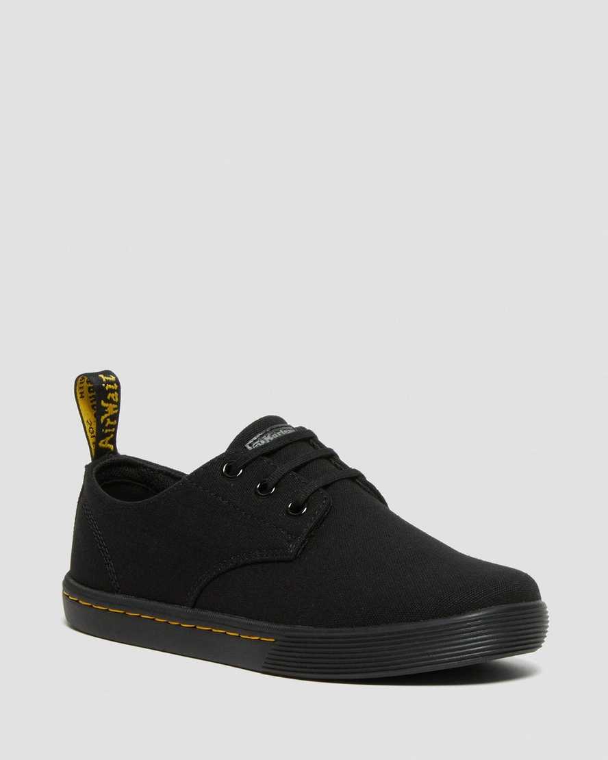 Dr Martens Santanita Canvas Women Casual Shoes Black | 30ETHQJBK