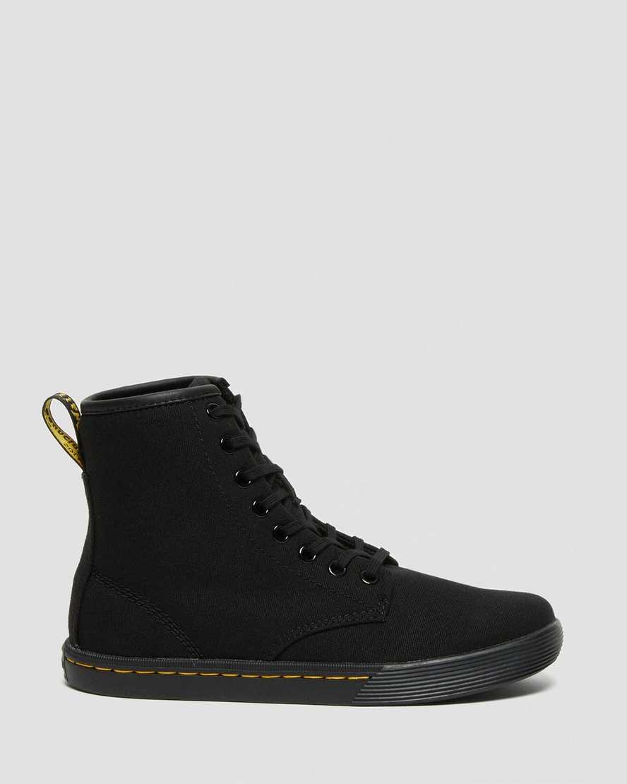 Dr Martens Sheridan Women Canvas Boots Black | 21UADVEQR