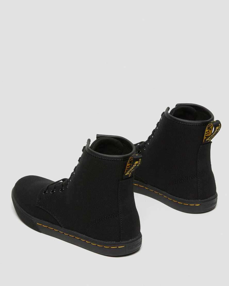 Dr Martens Sheridan Women Canvas Boots Black | 21UADVEQR