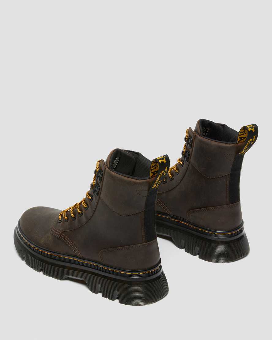 Dr Martens Tarik Crazy Horse Leather Men Lace Up Boots Dark Brown | 07ZCONTMR