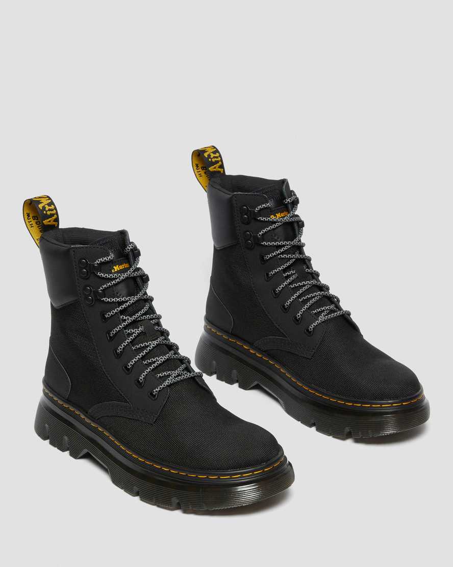 Dr Martens Tarik Utility Men Canvas Boots Black | 94BMVHUIC