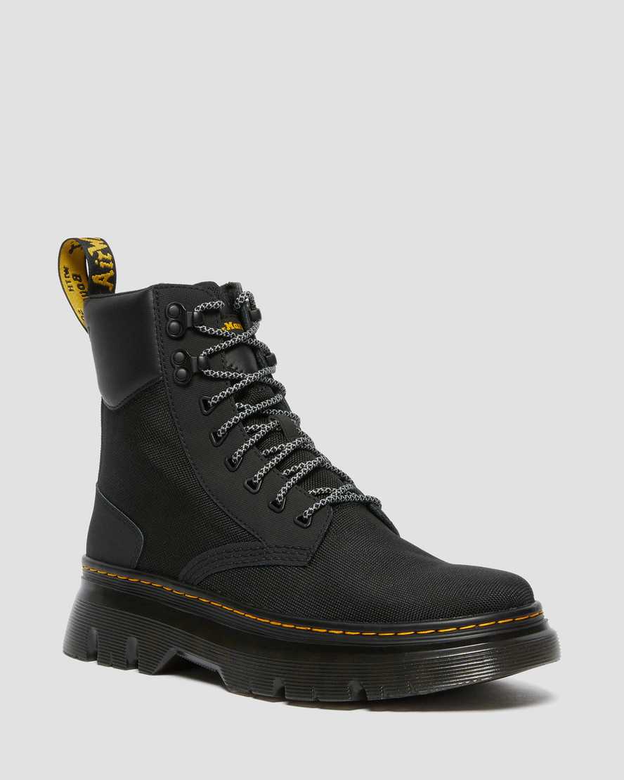 Dr Martens Tarik Utility Men Canvas Boots Black | 94BMVHUIC