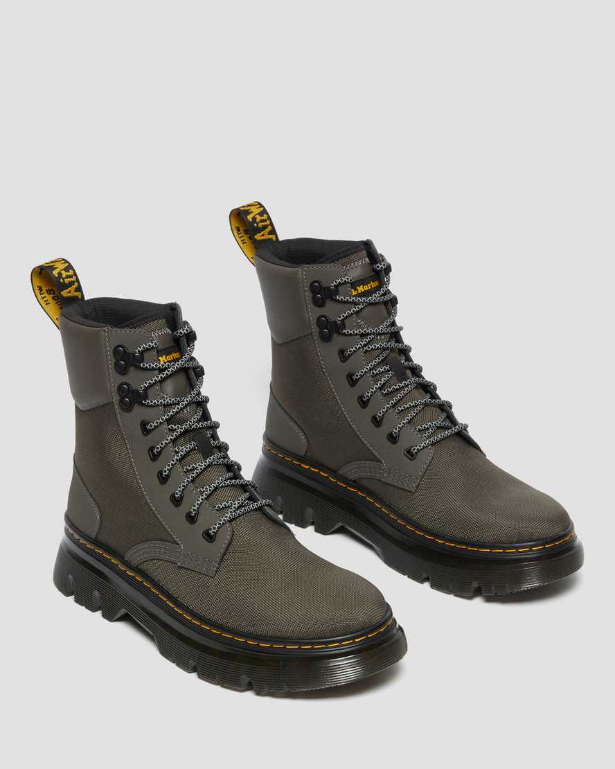 Dr Martens Tarik Utility Men Canvas Boots Gunmetal | 24ZNYIFSE