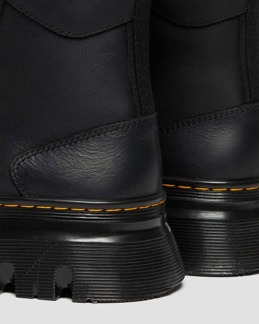 Dr Martens Tarik Wyoming Leather Men Utility Boots Black | 37YXWPEKI