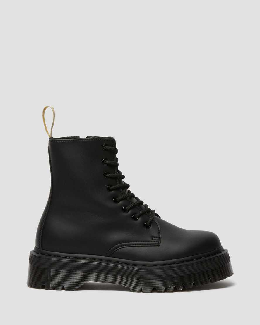 Dr Martens Vegan Jadon II Mono Men Lace Up Boots Black | 69WKCJZQL