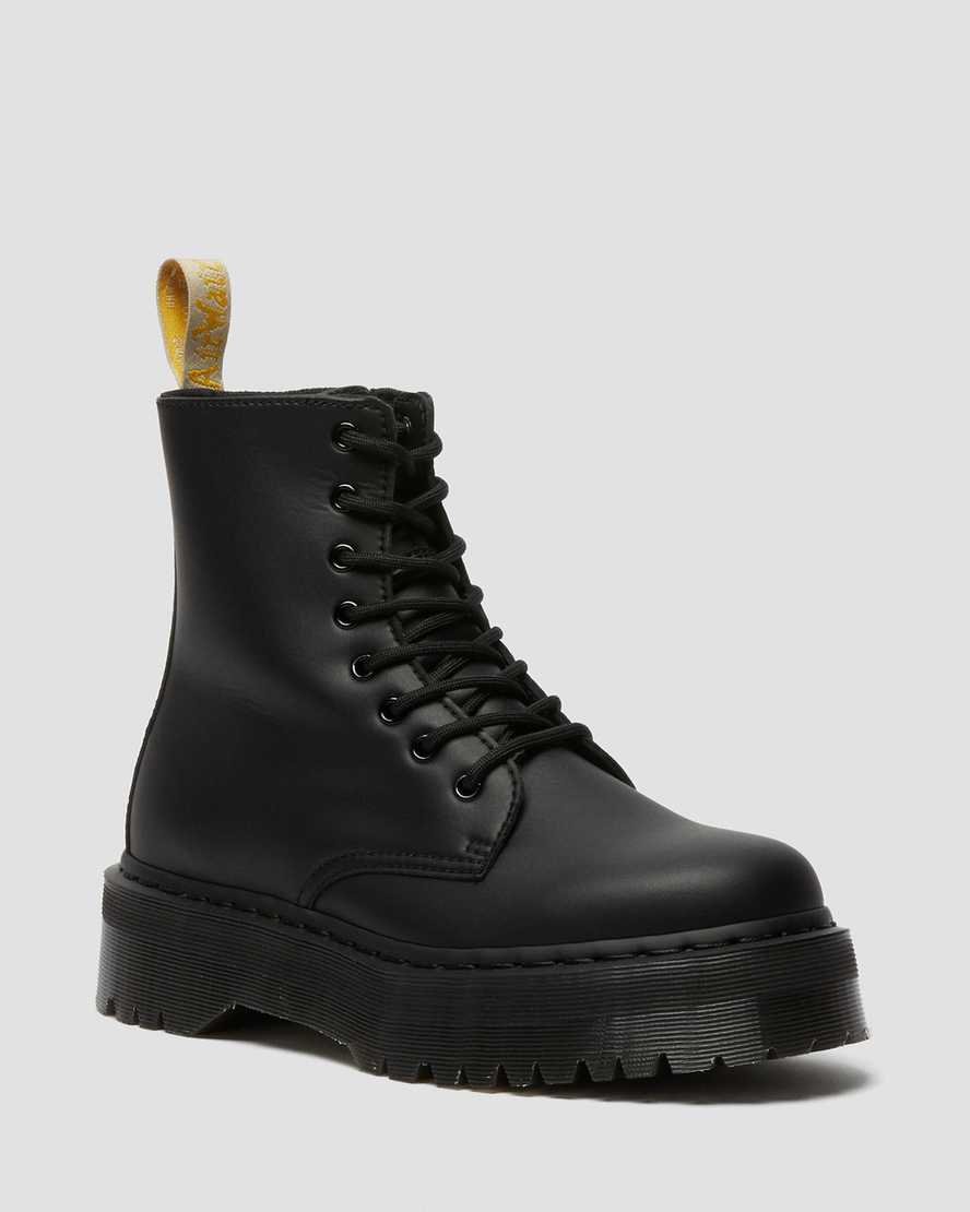 Dr Martens Vegan Jadon II Mono Men Lace Up Boots Black | 69WKCJZQL