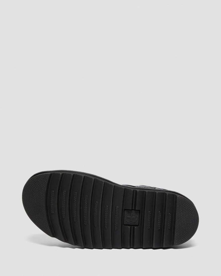 Dr Martens Vegan Voss Women Strap Sandals Black | 27OKDQALM