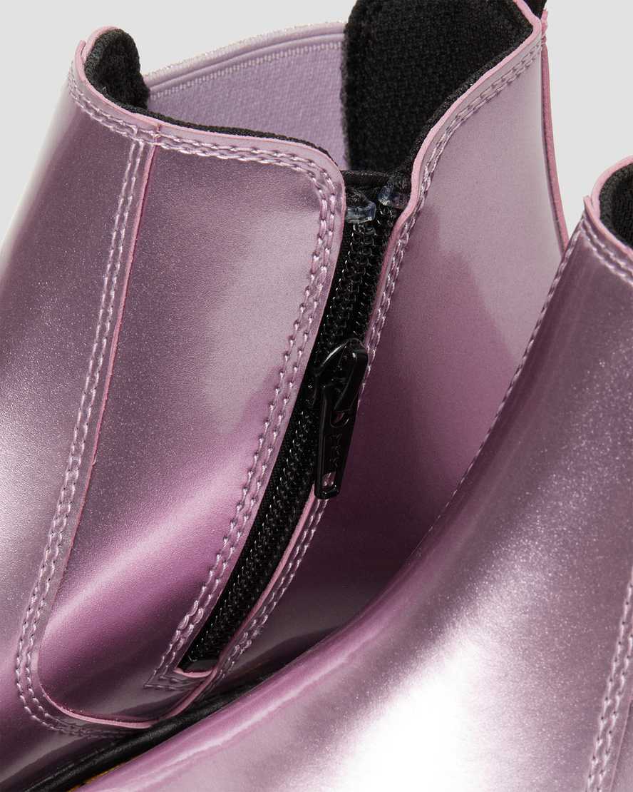 Dr Martens Youth 2976 Metallic Kids' Chelsea Boots Pink | 59XAMKJET