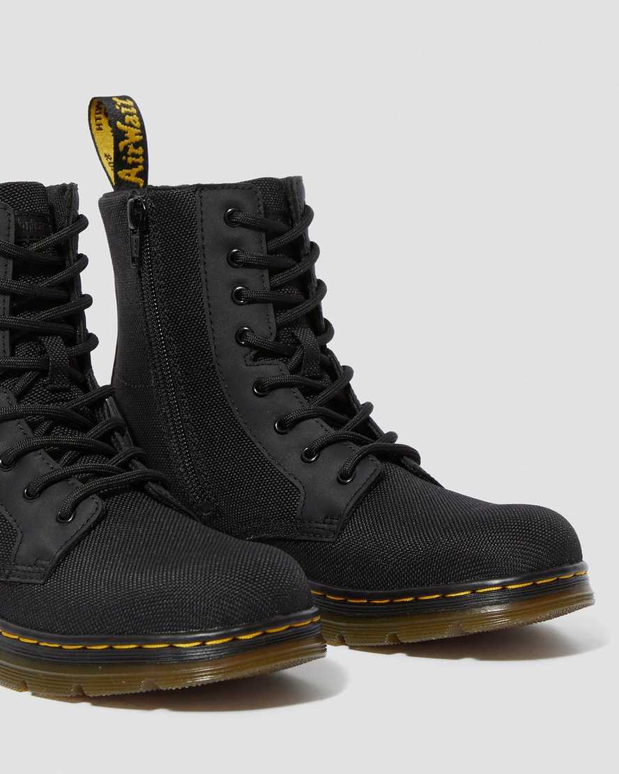 Dr Martens Youth Combs Extra Tough Poly Kids' Casual Boots Black | 46XDVATYP