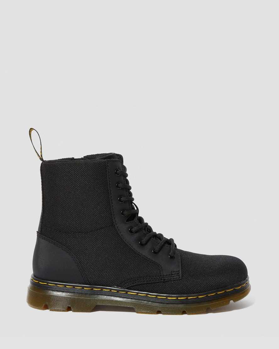 Dr Martens Youth Combs Extra Tough Poly Kids' Casual Boots Black | 46XDVATYP